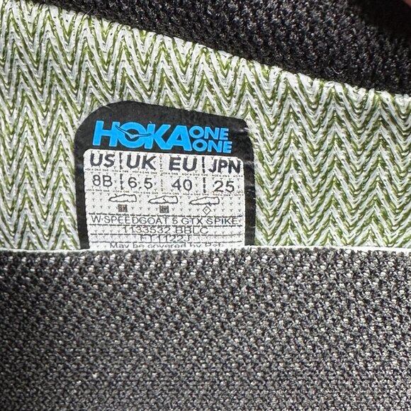Hoka One One Speedgoat GTX 5 Women’s Spike Trail Running Shoes NEW - Picture 9 of 10